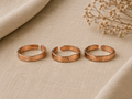 Sisters Series Handmade Copper Adjustable Ring - Set of 3