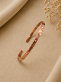 Texture Line Copper Bracelet - Adjustable